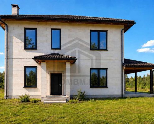 01-glavnyy-fasad-doma-dom-302m2-naro-fominskiy-rayon Главный фасад готового двухэтажного дома площадью 302 м2 в Наро-Фоминском районе