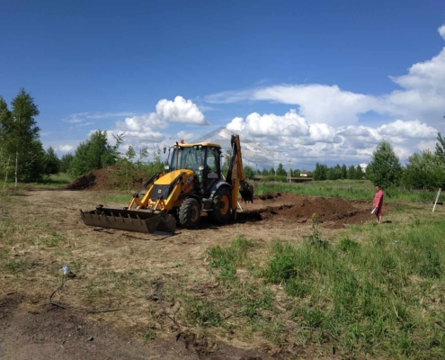 Подготовка участка дома из газосиликатных блоков в Жуковском