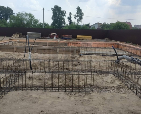 Армирование фундамента дома из газобетона в Щелково