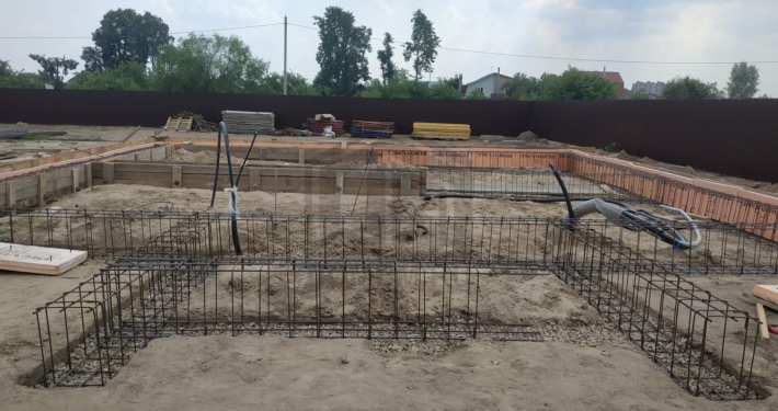 Армирование фундамента дома из газобетона в Щелково