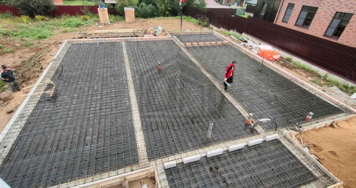 Газобетонная стена частного дома в Акиньшино