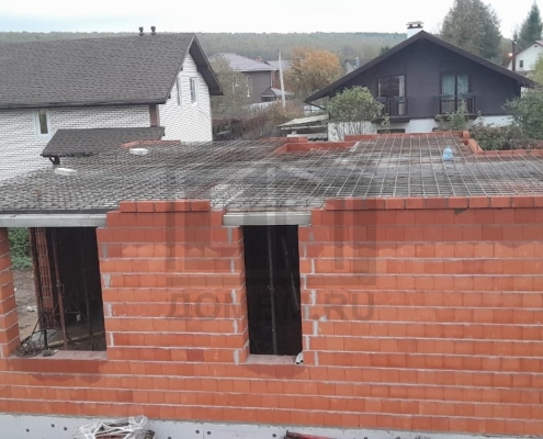 Первый этаж из керамических блоков дома 187 м2 в Домодедово