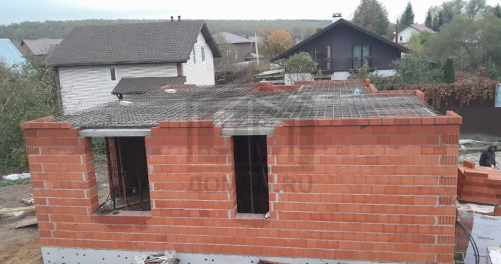 Первый этаж из керамических блоков дома 187 м2 в Домодедово