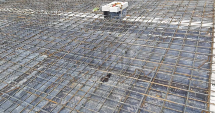 Армирование межэтажного перекрытия дома из газобетона в Щелково