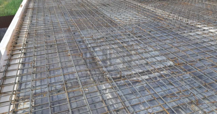 Армирование плиты перекрытия дома из газобетона в Щелково