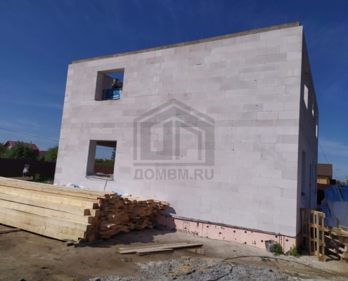 Двухэтажный дом из газобетона дома из газобетона в Щелково