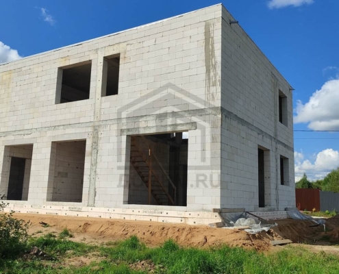 20-glavnyy-fasad-dom-panoramnye-okna-klin Главный фасад дома дома с панорамными окнами в Клину