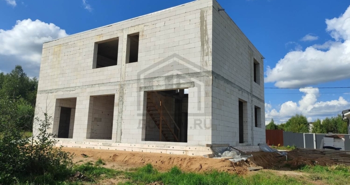 20-glavnyy-fasad-dom-panoramnye-okna-klin Главный фасад дома дома с панорамными окнами в Клину