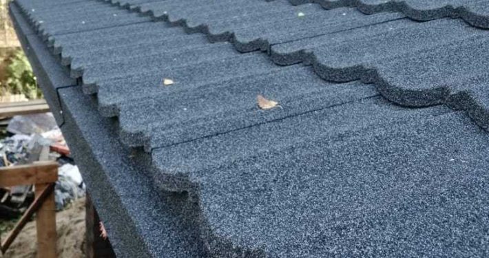Готовое кровельное покрытие из композитной черепицы Metrotile, коттедж Балашиха