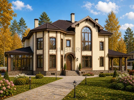 Проект дома "Берген" — 634 м², 3 этажа