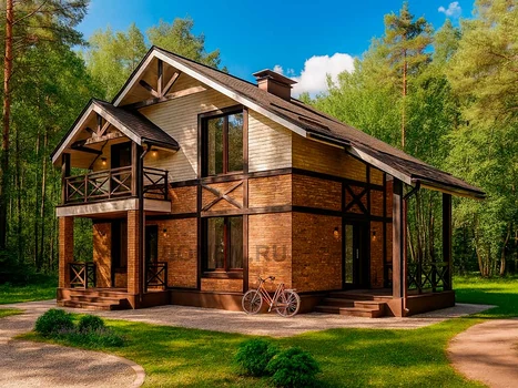 Проект дома "Берн" — 109 м², 2 этажа