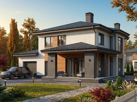 Проект дома "Бремен" — 190 м², 2 этажа