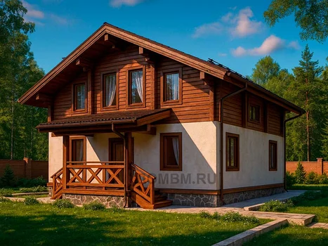 Проект дома "Бруннер" — 212 м², 2 этажа