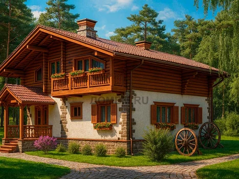 Проект дома "Давос" — 195 м², 2 этажа