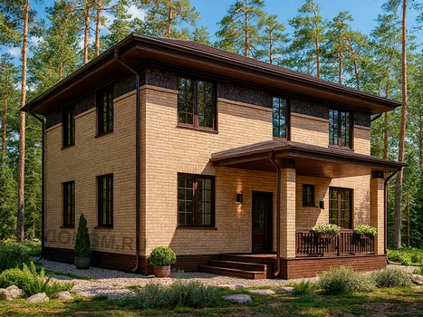 Проект дома "Дрезден" — 183 м², 2 этажа