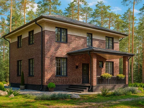 Проект дома "Эггельсберг" — 182 м², 2 этажа