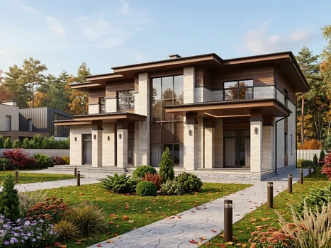 Проект дома "Глазго" — 230 м², 2 этажа