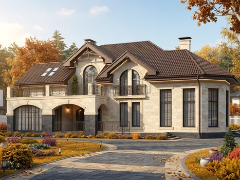 Проект дома "Ижевск" — 421 м², 2 этажа