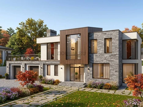 Проект дома "Киото" — 242 м², 2 этажа