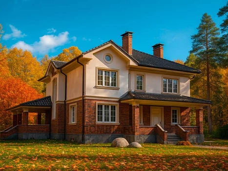 Проект дома "Лестер" — 218 м², 2 этажа