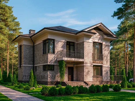 Проект дома "Москва" — 261 м², 2 этажа