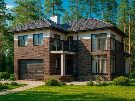 Проект дома "Мюнхен" — 259 м², 2 этажа