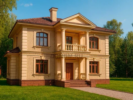 Проект дома "Новосибирск" — 197 м², 2 этажа