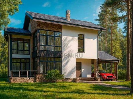 Проект дома "Ольшаны" — 174 м², 2 этажа