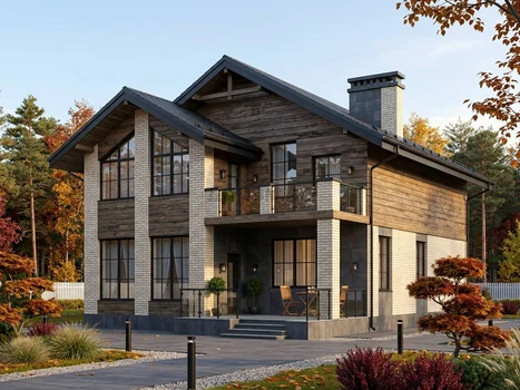 Проект дома "Остин" — 180 м², 2 этажа