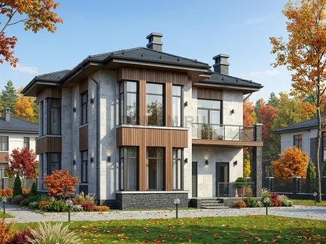 Проект дома "Ренн" — 182 м², 2 этажа