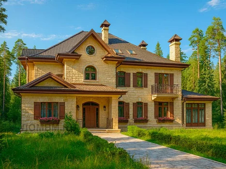 Проект дома "Салерно" — 375 м², 2 этажа