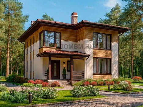 Проект дома "Сент-Луис" — 178 м², 2 этажа