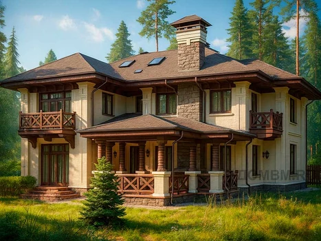 Проект дома "Солфорд" — 255 м², 2 этажа