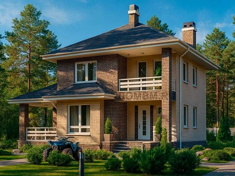 Проект дома "Ставрополь" — 137 м², 2 этажа