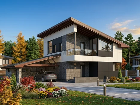 Проект дома "Стокгольм" — 167 м², 2 этажа