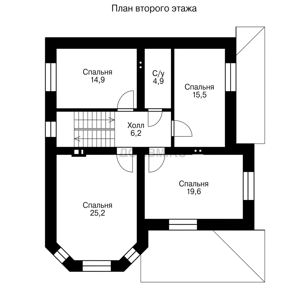 Проект дома «Страсбург» — План 2 этажа