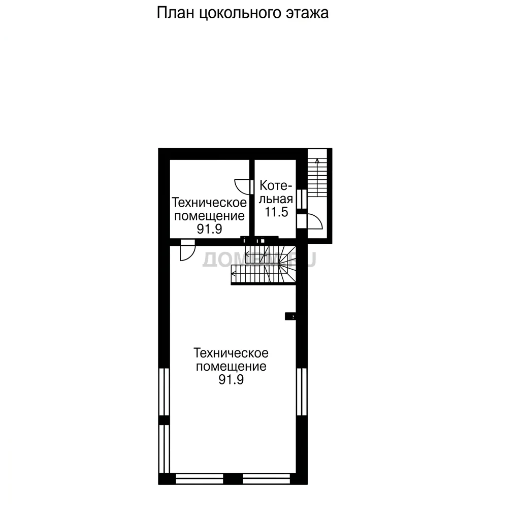 Проект дома «Ванкувер» — Цокольный этаж