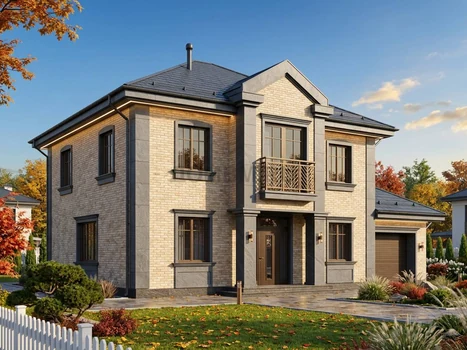 Проект дома "Абеше" — 179 м², 2 этажа