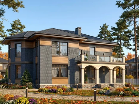 Проект дома "Аден" — 243 м², 2 этажа