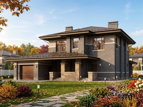 Проект дома "Актау" — 257 м², 2 этажа