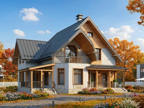 Проект дома "Антиб" — 258 м², 2 этажа
