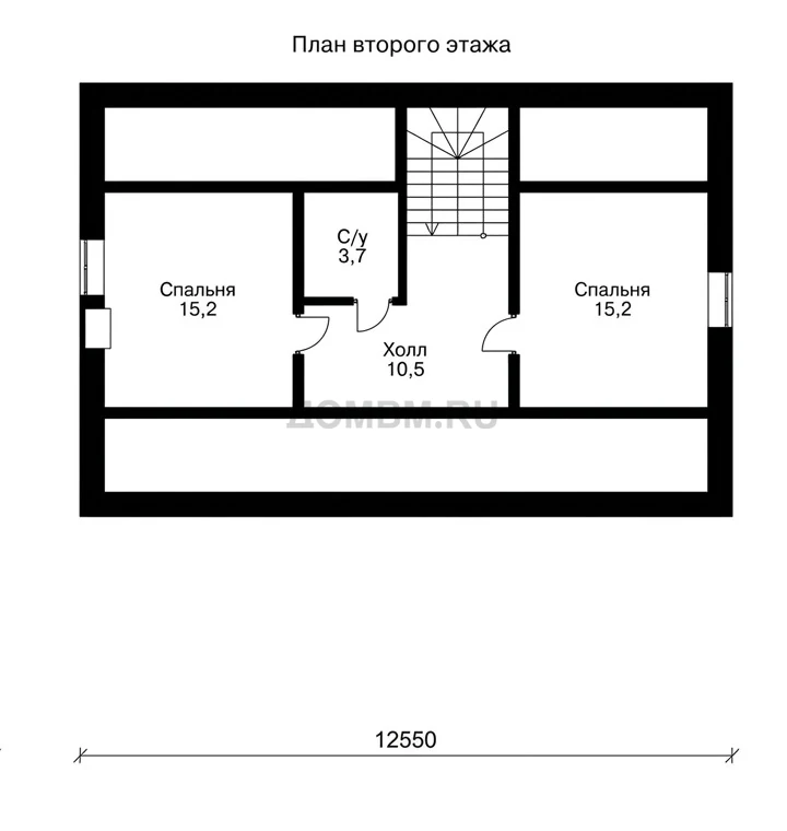 Проект дома «Бакуни» — План 2 этажа