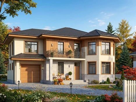 Проект дома "Баотоу" — 295 м², 2 этажа