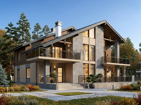Проект дома "Байонна" — 322 м², 2 этажа