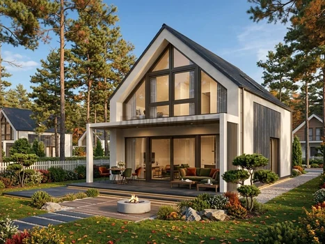 Проект дома "Бергиш" — 84 м², 2 этажа