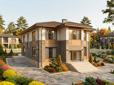 Проект дома "Бонн" — 293 м², 2 этажа