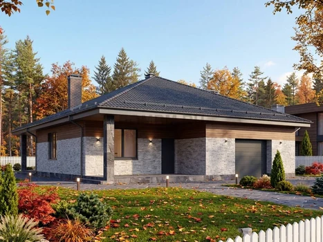 Проект дома "Бове" — 163 м², 1 этаж