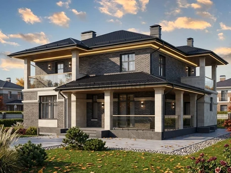 Проект дома "Бразилиа" — 222 м², 2 этажа