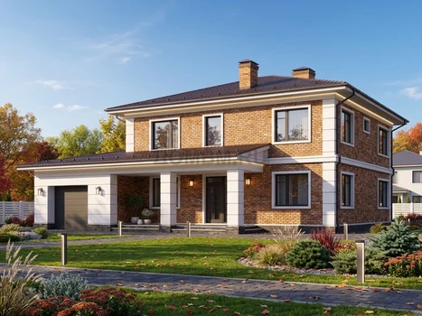 Проект дома "Дели" — 259 м², 2 этажа