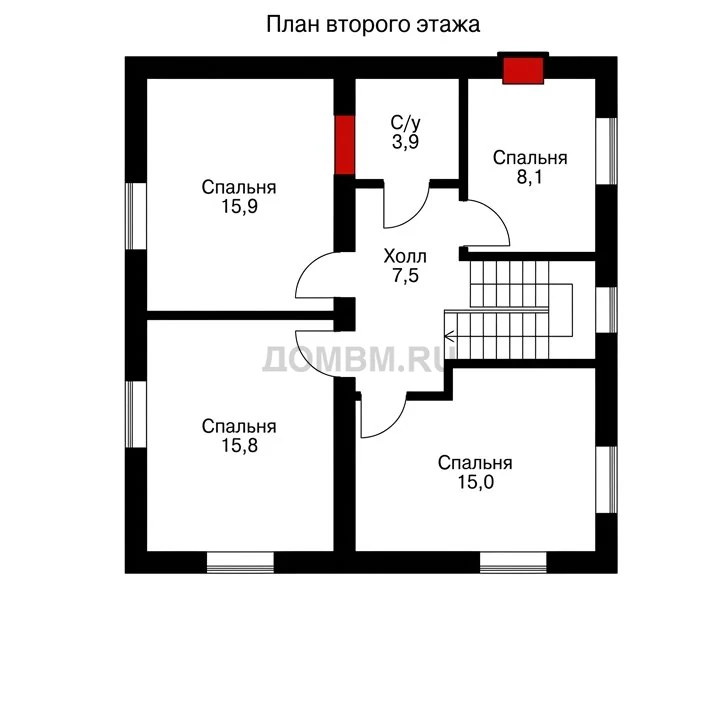 Проект дома «Эссен» — План 2 этажа